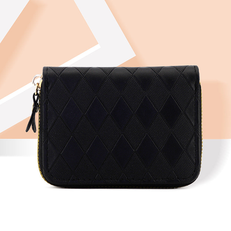 Wholesale Anti-demagnetic card holder,  multiple card slots,  zipper coin purse,  large capacity